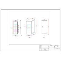 Ruiwu Outdoor Temperature-controlled UPS Combined Input/Output Cabinet C10KRS 1 h Backup with Ruiwu Battery with 2kW Temperature-controlled AC 4