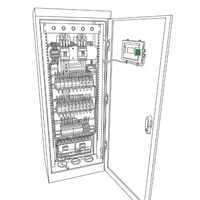 UPS Output Distribution Cabinet ABB 125A 4P Precision 24-Circuit (Variant) 2