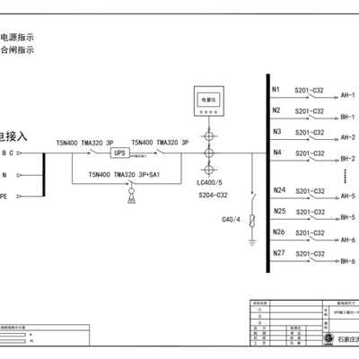 150KVA UPS输入输出一体柜 ABB 320A 3P 27回路 (衍)