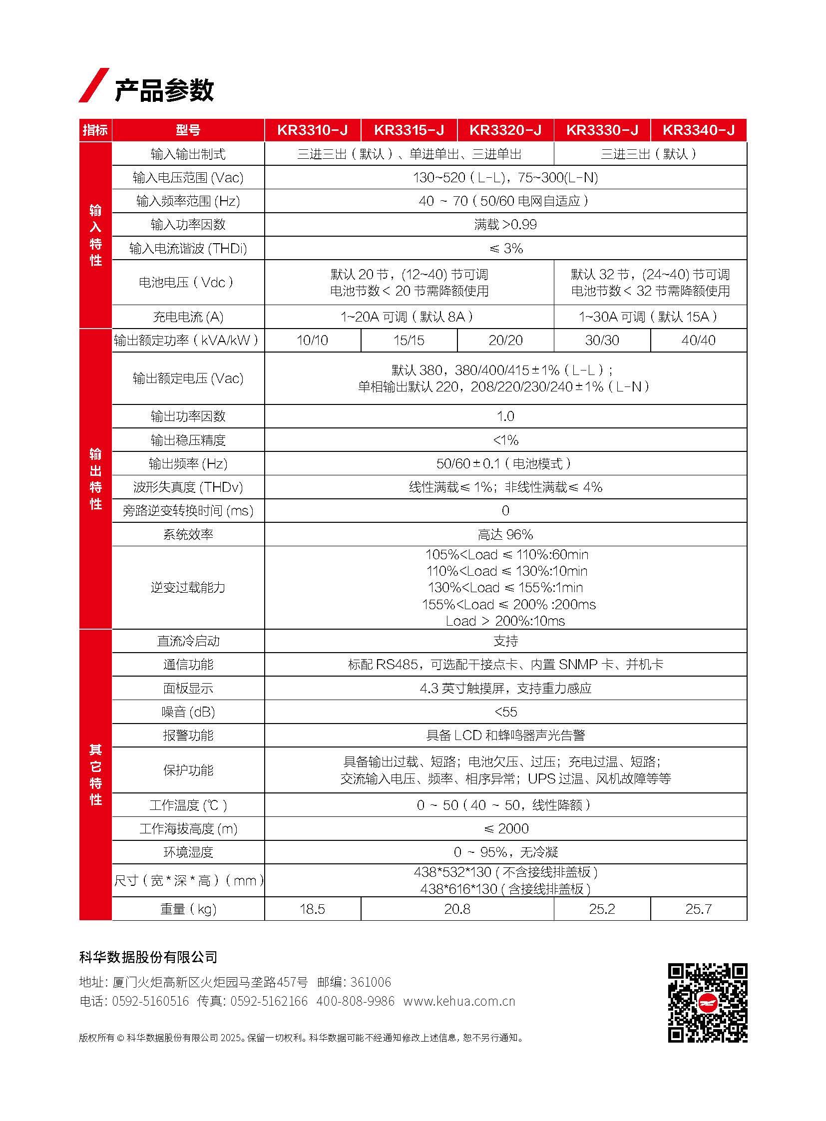 Kehua YTR3310-J - Overview1