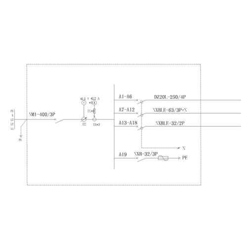 XL21动力柜 正泰 400A 19回路 带防雷