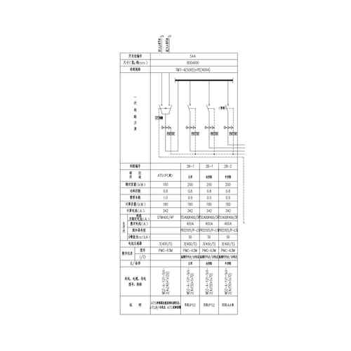 UPS输出柜 400A 3回路 ATS 带防雷 600*2000*600