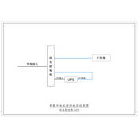 3-Phase In / 3-Phase Out 20KVA UPS Single Utility Feed C-Tier with Maintenance Bypass ABB Total Capacity 80A Standard Distribution 1