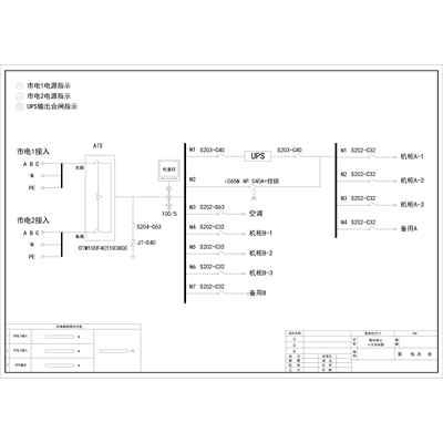 3-Phase In / 3-Phase Out 10KVA UPS Dual Utility Feed B-Tier with Maintenance Bypass ABB Total Capacity 100A Standard Distribution with 45kW Air Conditioner