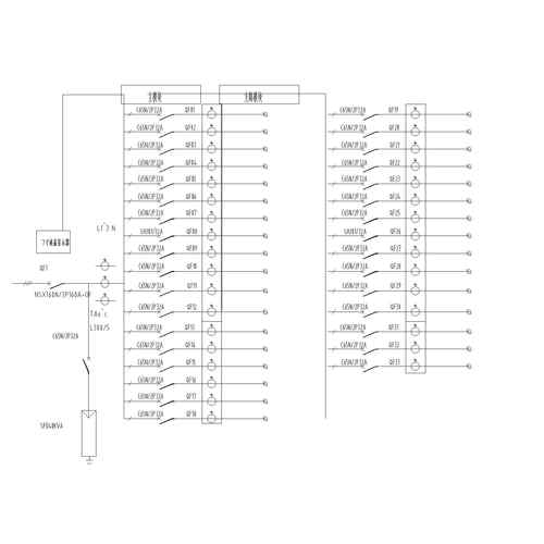 Schneider Precision Power Distribution Cabinet 160A 33-Circuit with Lightning Protection 600*2000*1200