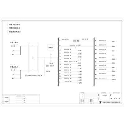 Combined Distribution Cabinet 250A 4P ABB Dual Source 6KVA UPS