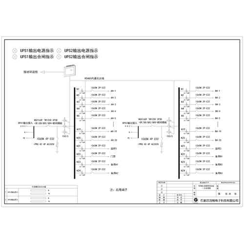 Data-room Precision Row PDU Cabinet Schneider 125A Dual-Circuit UPS Input per Circuit 24-Circuit total 48-Circuit