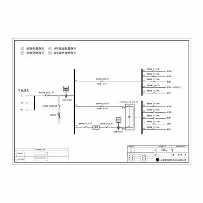 UPS Combined Distribution Cabinet Schneider Economy 63A Dual Source