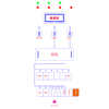 100A STS Distribution Cabinet Schneider Precision Row PDU Cabinet with Maintenance Bypass 4
