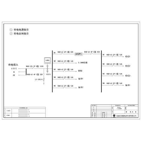 JXF Wall-mount Enclosure CHINT 100A 8-Circuit incl. 6KVA UPS Input/Output