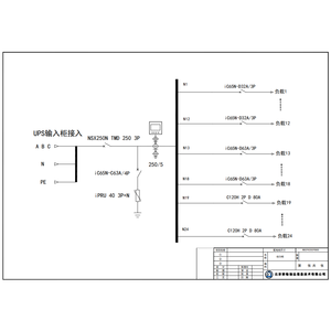 500KVA UPS动力柜 施耐德 250A 4P 24回路