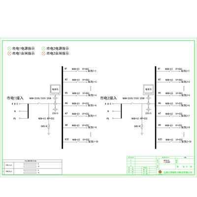 20U Distribution Unit 200A CHINT Dual-Circuit per Circuit 30-Circuit total 60-Circuit