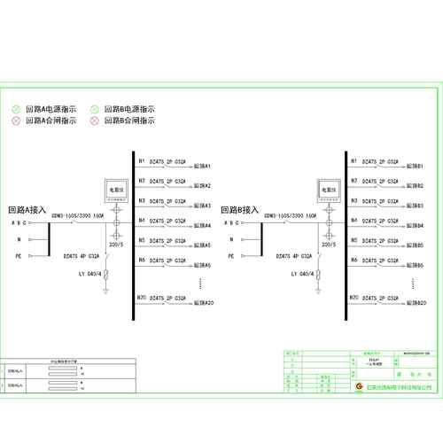 Dual-Circuit 40A Row PDU Cabinet Delixi per Circuit 6-Circuit total 12-Circuit