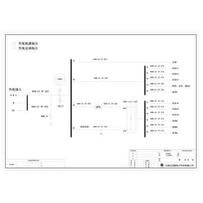 Combined Distribution Box CHINT 63A 12-Circuit incl. UPS Input/Output , HVAC Circuit