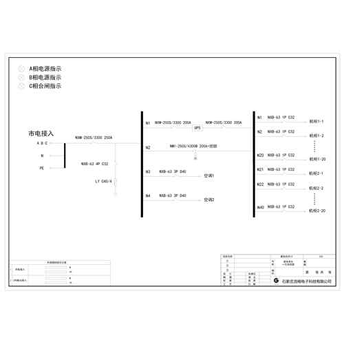 22U Rack-mount Combined Distribution Unit CHINT 250A 42-Circuit