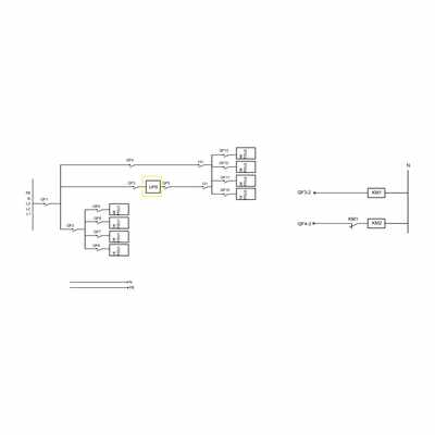 10KVA UPS Dual-output Distribution Cabinet Delixi 125A 8-Circuit