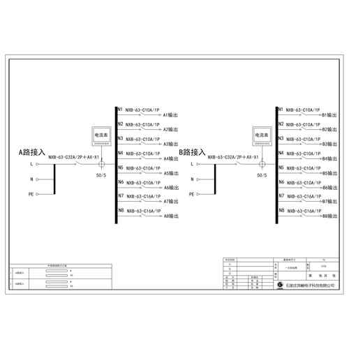 7U Distribution Unit CHINT 32A Dual Input / Dual Output 16-Circuit
