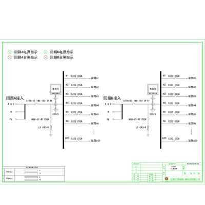 Dual-Circuit 160A Row PDU Cabinet ABB per Circuit 20-Circuit total 40-Circuit