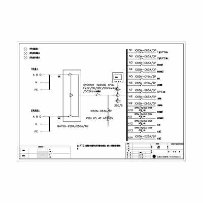 Combined Distribution Cabinet 250A Schneider CVS Dual Source