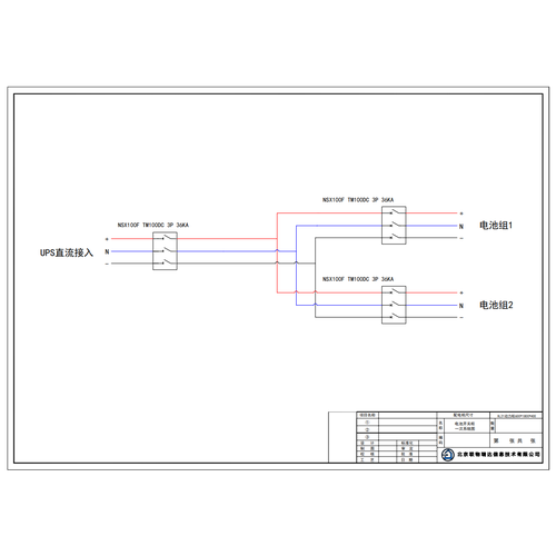 Schneider 100A DC Switch Cabinet 2 Battery String