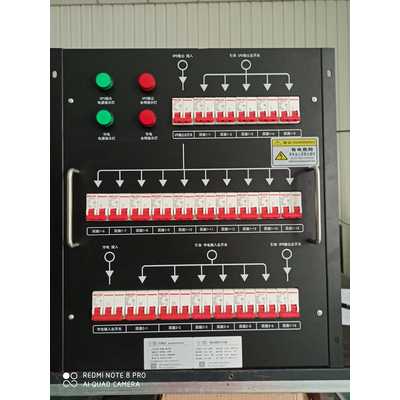 Row PDU Cabinet Distribution Unit UPS and Utility, Dual Input/Output Delixi 63A 22-Circuit
