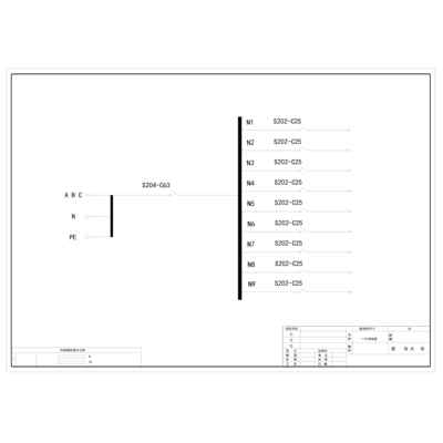 3U Distribution Unit ABB 63A 9-Circuit