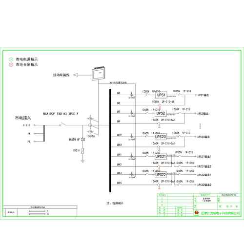 精密 UPS输入柜  施耐德 63A 24回路 22台UPS