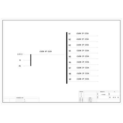 3U Distribution Unit Schneider 63A 9-Circuit