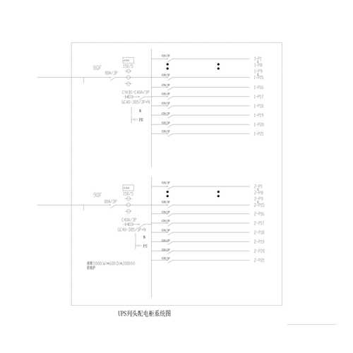 列头柜 80A 双输入 21路 双输出 带防雷 600*2000*1000