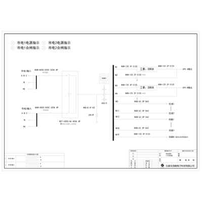 Combined Distribution Cabinet CHINT 400A Dual Source 2-Circuit 30KVA UPS