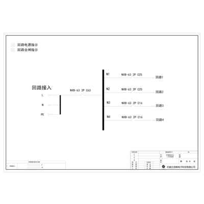 4U 6KUPS Output Distribution Unit CHINT 63A 4-Circuit