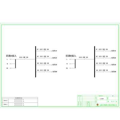 3U Distribution Unit ABB 32A Dual-Circuit per Circuit 4-Circuit total 8-Circuit