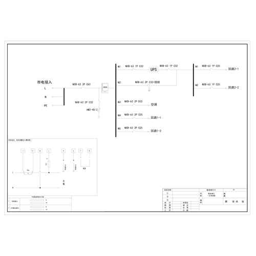 3U Distribution Unit CHINT 63A 2P Dual Circuit 5-Circuit (Variant)
