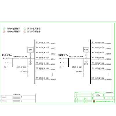 Dual-Circuit 160A Row PDU Cabinet Delixi per Circuit 20-Circuit total 40-Circuit
