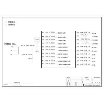 40K UPS Output Cabinet Schneider 80A 25-Circuit