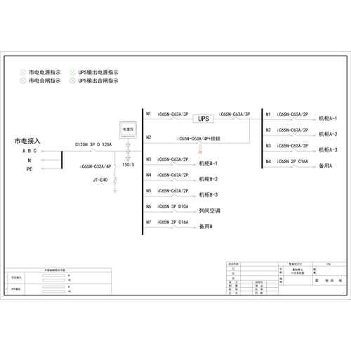 12U Distribution Unit Schneider 125A 4P 11-Circuit (Variant)