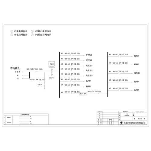 XL21 Power Cabinet Combined Cabinet CHINT Main Breaker 160A 12-Circuit incl. HVAC Circuit and UPS Input/Output