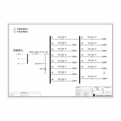 Row PDU Cabinet 315A ABB 18-Circuit