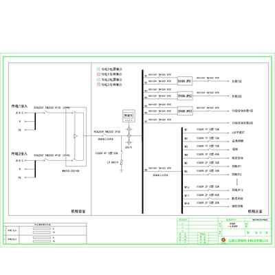 Combined Cabinet Schneider 180A Dual Input ATS Automatic Transfer Double-sided Mounting 25-Circuit incl. HVAC Circuit , UPS Power Input