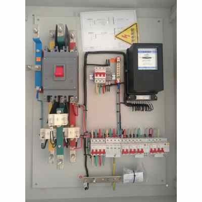JXF Wall-mount Enclosure Dual Input / Dual Output Delixi 400A 5-Circuit