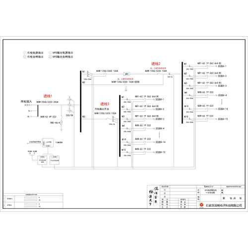 UPS Precision Distribution Cabinet CHINT 200A 4P Dual-Circuit 30-Circuit (Variant)