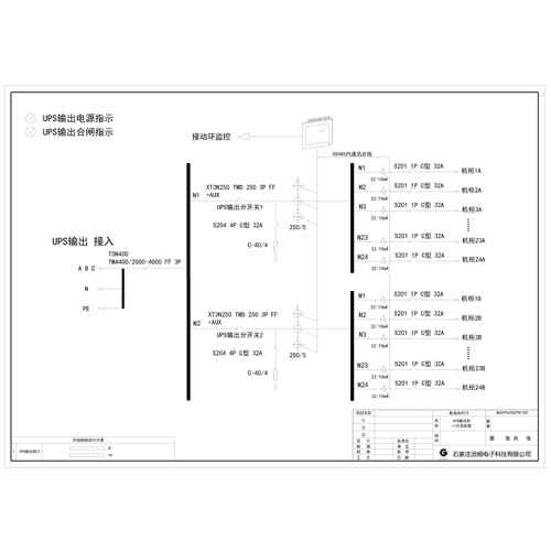 Precision Cabinet UPS Output Cabinet ABB 400A 48-Circuit