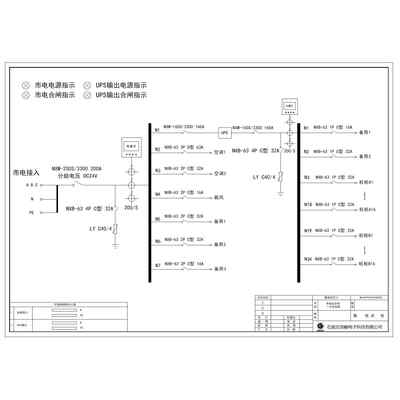 Utility Combined Cabinet with UPS Input/Output CHINT 200A 40-Circuit