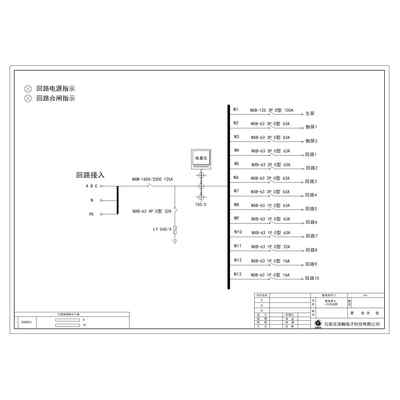 16U Distribution Unit CHINT 125A Input 13-Circuit