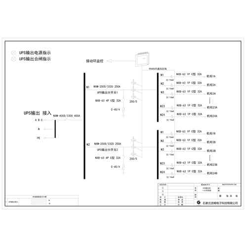 Precision Cabinet UPS Output Cabinet CHINT 400A 48-Circuit