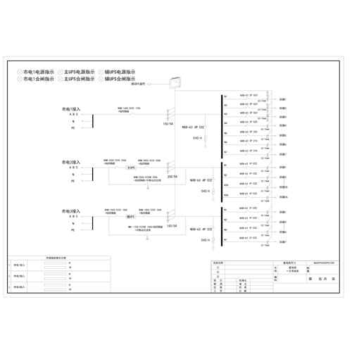 Precision Combined Cabinet Triple Input Triple Output CHINT 250A 50-Circuit