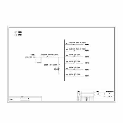 Wall-mount Enclosure HVAC Distribution Schneider CVS 250A 6-Circuit